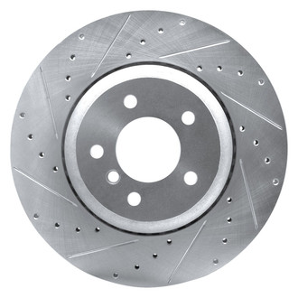 R1 Concepts® - eLINE™ Drilled and Slotted 1-Piece Rear Driver Side Brake Rotor