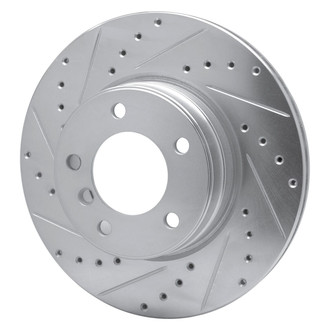 R1 Concepts® - eLINE™ Drilled and Slotted 1-Piece Front Driver Side Brake Rotor