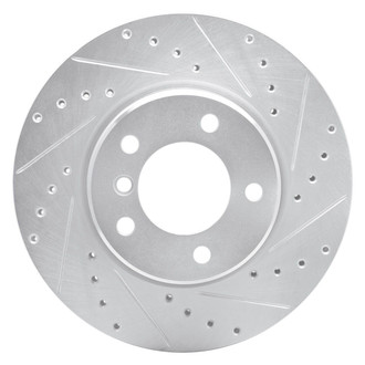 R1 Concepts® - eLINE™ Drilled and Slotted 1-Piece Front Passenger Side Brake Rotor