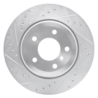 R1 Concepts® - eLINE™ Drilled and Slotted 1-Piece Rear Driver Side Brake Rotor