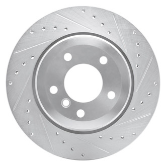 R1 Concepts® - eLINE™ Drilled and Slotted 1-Piece Rear Passenger Side Brake Rotor