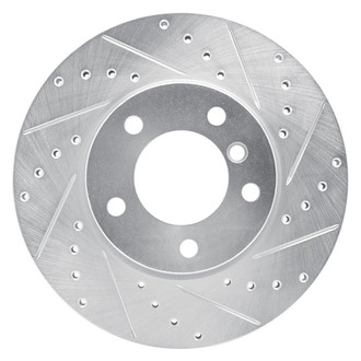 R1 Concepts® - eLINE™ Drilled and Slotted 1-Piece Front Passenger Side Brake Rotor