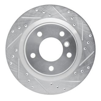 R1 Concepts® - eLINE™ Drilled and Slotted 1-Piece Rear Passenger Side Brake Rotor