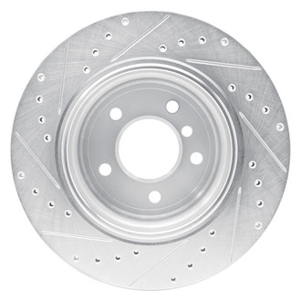 R1 Concepts® - eLINE™ Drilled and Slotted 1-Piece Rear Passenger Side Brake Rotor