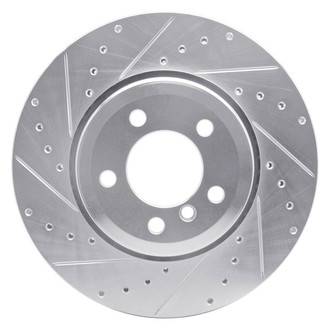 R1 Concepts® - eLINE™ Drilled and Slotted 1-Piece Rear Driver Side Brake Rotor