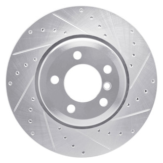 R1 Concepts® - eLINE™ Drilled and Slotted 1-Piece Rear Passenger Side Brake Rotor