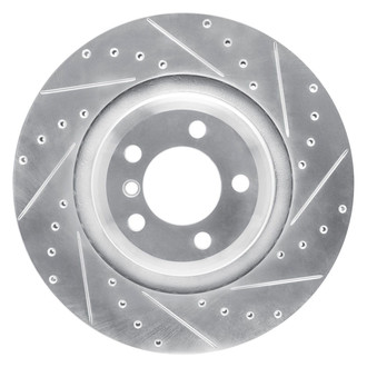 R1 Concepts® - eLINE™ Drilled and Slotted 1-Piece Rear Passenger Side Brake Rotor