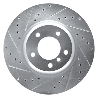R1 Concepts® - eLINE™ Drilled and Slotted 1-Piece Front Driver Side Brake Rotor