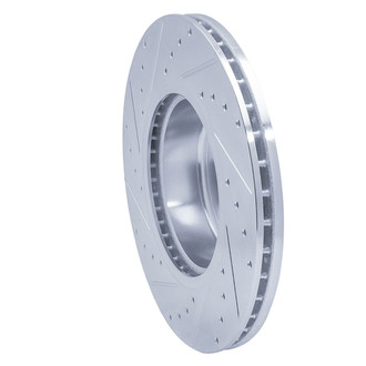 R1 Concepts® - eLINE™ Drilled and Slotted 1-Piece Front Passenger Side Brake Rotor