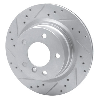 R1 Concepts® - eLINE™ Drilled and Slotted 1-Piece Rear Driver Side Brake Rotor