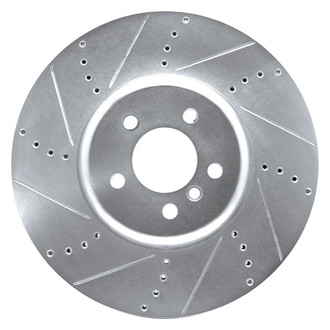 R1 Concepts® - eLINE™ Drilled and Slotted 1-Piece Front Driver Side Brake Rotor