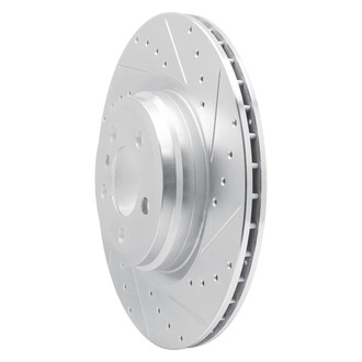 R1 Concepts® - eLINE™ Drilled and Slotted 1-Piece Rear Passenger Side Brake Rotor