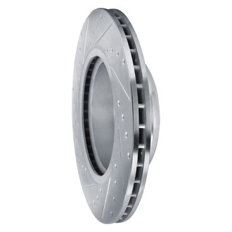 R1 Concepts® - eLINE™ Drilled and Slotted 1-Piece Front Passenger Side Brake Rotor