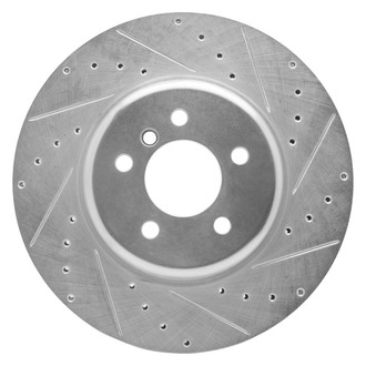 R1 Concepts® - eLINE™ Drilled and Slotted 1-Piece Front Passenger Side Brake Rotor