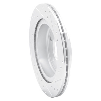 R1 Concepts® - eLINE™ Drilled and Slotted 1-Piece Rear Driver Side Brake Rotor