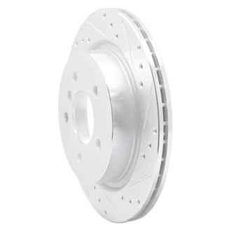R1 Concepts® - eLINE™ Drilled and Slotted 1-Piece Rear Passenger Side Brake Rotor