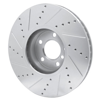 R1 Concepts® - eLINE™ Drilled and Slotted 1-Piece Front Driver Side Brake Rotor