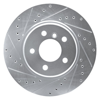 R1 Concepts® - eLINE™ Drilled and Slotted 1-Piece Front Driver Side Brake Rotor