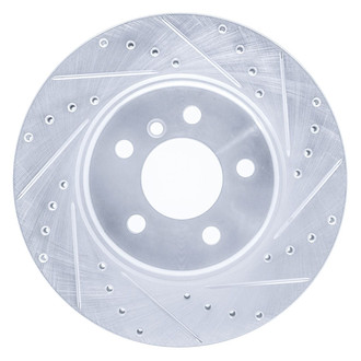 R1 Concepts® - eLINE™ Drilled and Slotted 1-Piece Front Passenger Side Brake Rotor