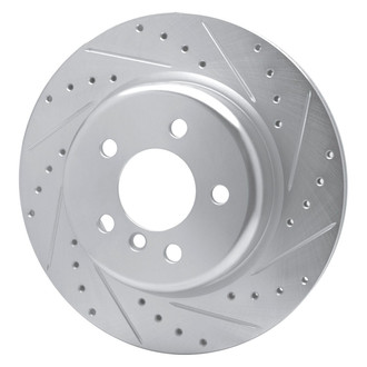 R1 Concepts® - eLINE™ Drilled and Slotted 1-Piece Rear Passenger Side Brake Rotor