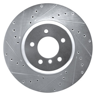 R1 Concepts® - eLINE™ Drilled and Slotted 1-Piece Front Driver Side Brake Rotor