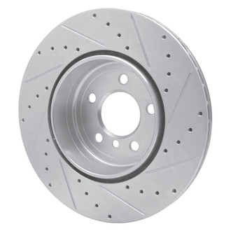 R1 Concepts® - eLINE™ Drilled and Slotted 1-Piece Rear Driver Side Brake Rotor