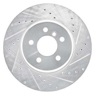 R1 Concepts® - eLINE™ Drilled and Slotted 1-Piece Rear Passenger Side Brake Rotor