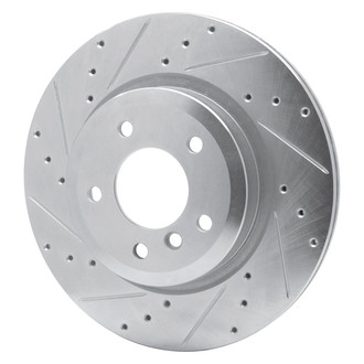 R1 Concepts® - eLINE™ Drilled and Slotted 1-Piece Rear Driver Side Brake Rotor