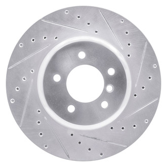 R1 Concepts® - eLINE™ Drilled and Slotted 1-Piece Rear Passenger Side Brake Rotor