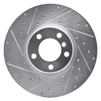 R1 Concepts® - eLINE™ Drilled and Slotted 1-Piece Front Driver Side Brake Rotor