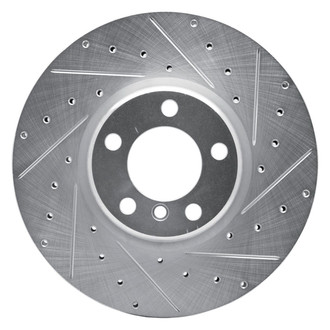 R1 Concepts® - eLINE™ Drilled and Slotted 1-Piece Front Passenger Side Brake Rotor