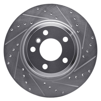R1 Concepts® - eLINE™ Drilled and Slotted 1-Piece Rear Passenger Side Brake Rotor