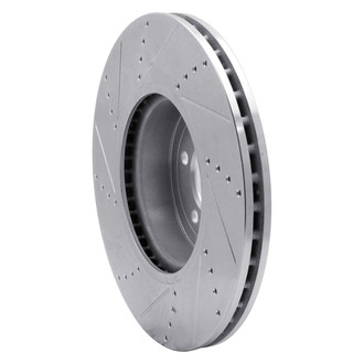 R1 Concepts® - eLINE™ Drilled and Slotted 1-Piece Front Passenger Side Brake Rotor