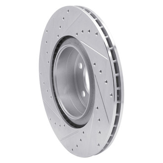 R1 Concepts® - eLINE™ Drilled and Slotted 1-Piece Rear Passenger Side Brake Rotor