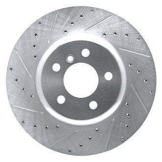 R1 Concepts® - eLINE™ Drilled and Slotted 1-Piece Rear Driver Side Brake Rotor
