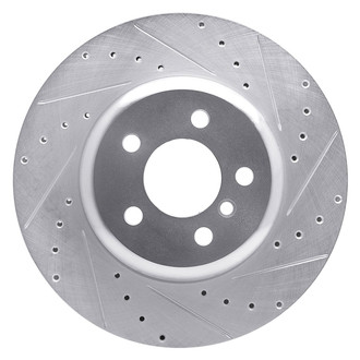 R1 Concepts® - eLINE™ Drilled and Slotted 1-Piece Rear Passenger Side Brake Rotor