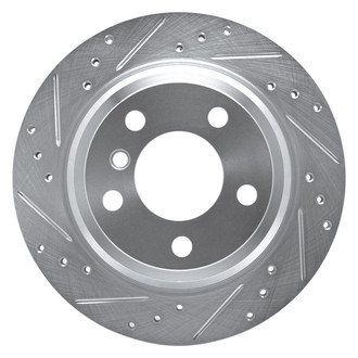 R1 Concepts® - eLINE™ Drilled and Slotted 1-Piece Rear Driver Side Brake Rotor