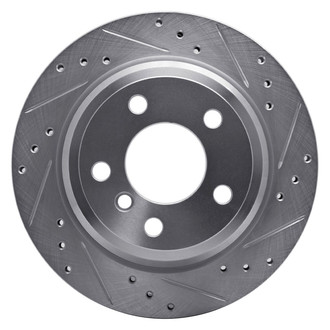 R1 Concepts® - eLINE™ Drilled and Slotted 1-Piece Rear Passenger Side Brake Rotor