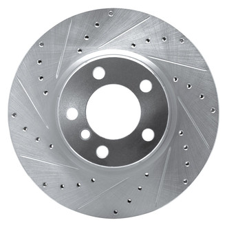 R1 Concepts® - eLINE™ Drilled and Slotted 1-Piece Front Driver Side Brake Rotor
