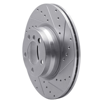 R1 Concepts® - eLINE™ Drilled and Slotted 1-Piece Front Passenger Side Brake Rotor