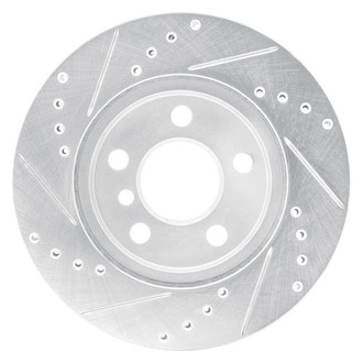 R1 Concepts® - eLINE™ Drilled and Slotted 1-Piece Front Passenger Side Brake Rotor