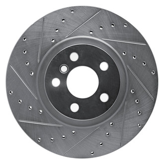 R1 Concepts® - eLINE™ Drilled and Slotted 1-Piece Front Driver Side Brake Rotor