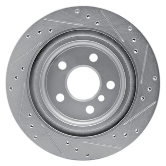 R1 Concepts® - eLINE™ Drilled and Slotted 1-Piece Rear Driver Side Brake Rotor