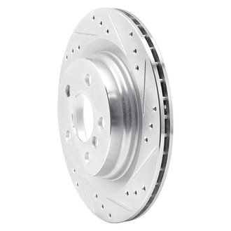 R1 Concepts® - eLINE™ Drilled and Slotted 1-Piece Rear Passenger Side Brake Rotor