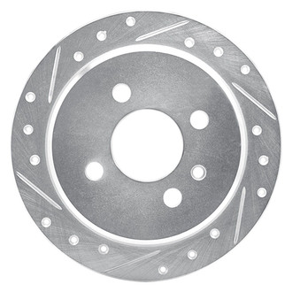R1 Concepts® - eLINE™ Drilled and Slotted 1-Piece Rear Driver Side Brake Rotor