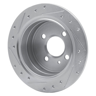 R1 Concepts® - eLINE™ Drilled and Slotted 1-Piece Rear Passenger Side Brake Rotor