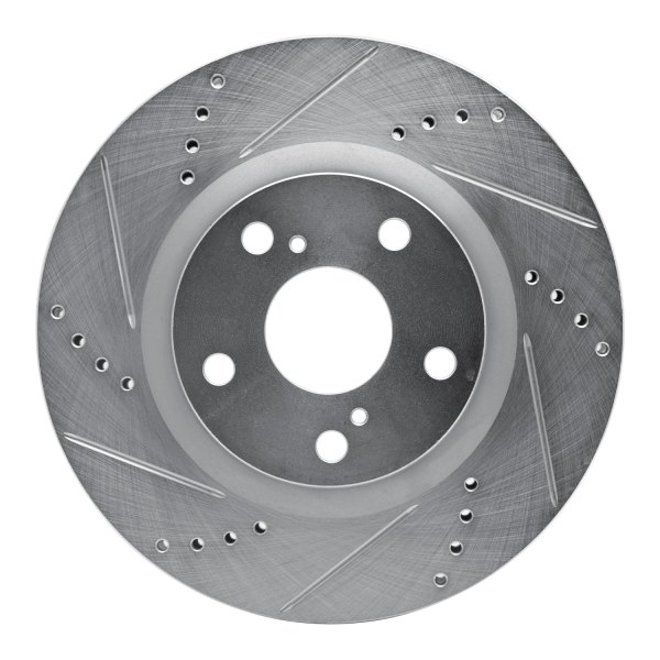 R1 Concepts® - eLINE™ Drilled and Slotted 1-Piece Rear Brake Rotor