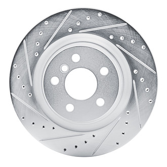 R1 Concepts® - eLINE™ Drilled and Slotted 1-Piece Rear Driver Side Brake Rotor