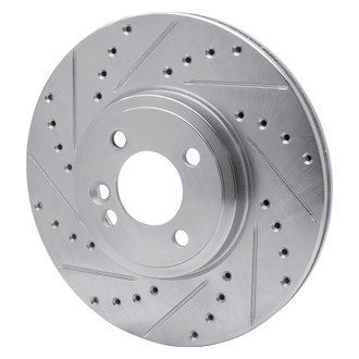 R1 Concepts® - eLINE™ Drilled and Slotted 1-Piece Front Driver Side Brake Rotor