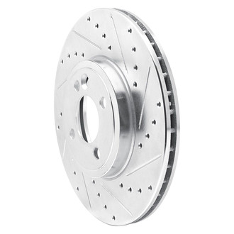 R1 Concepts® - eLINE™ Drilled and Slotted 1-Piece Front Passenger Side Brake Rotor